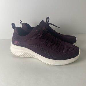 Skechers Ultra Flex 3.0 Slip Ins On Shoes Sneaker Women's 9.5 Hands Free Magenta